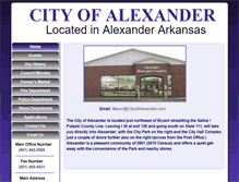 Tablet Screenshot of cityofalexander.com